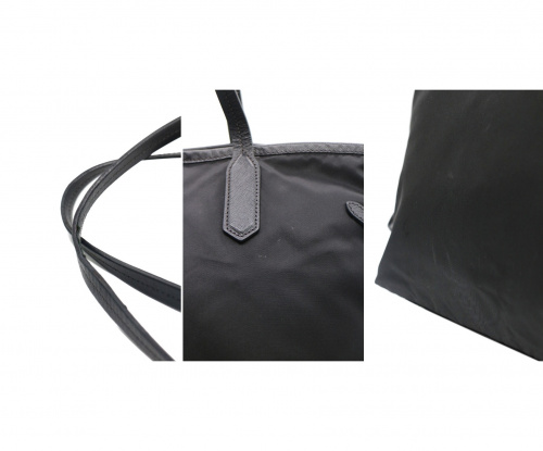 PRADA（プラダ）PRADA (プラダ) TESSUTOナイロントートバッグ ブラック BR3924 25の古着・服飾アイテム