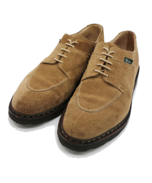 PARABOOT（パラブーツ）PARABOOT (パラブーツ) スウェードアヴィニヨンUチップシューズ ベージュ サイズ:7の古着・服飾アイテム