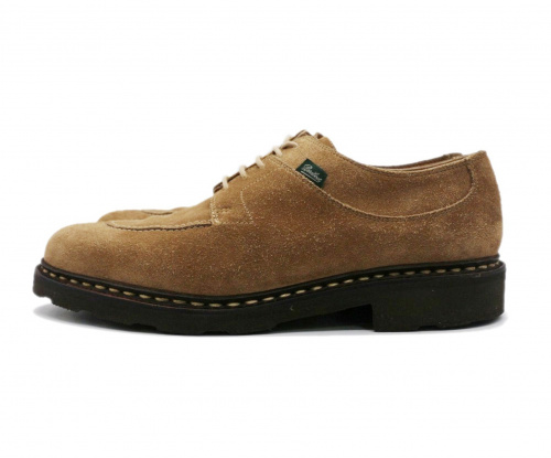 PARABOOT（パラブーツ）PARABOOT (パラブーツ) スウェードアヴィニヨンUチップシューズ ベージュ サイズ:7の古着・服飾アイテム