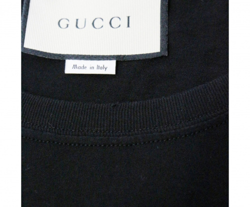 GUCCI（グッチ）GUCCI (グッチ) ロゴウォッシュドオーバーサイズTシャツ ブラック サイズ:XSの古着・服飾アイテム