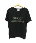 GUCCI（グッチ）の古着「ロゴウォッシュドオーバーサイズTシャツ」｜ブラック