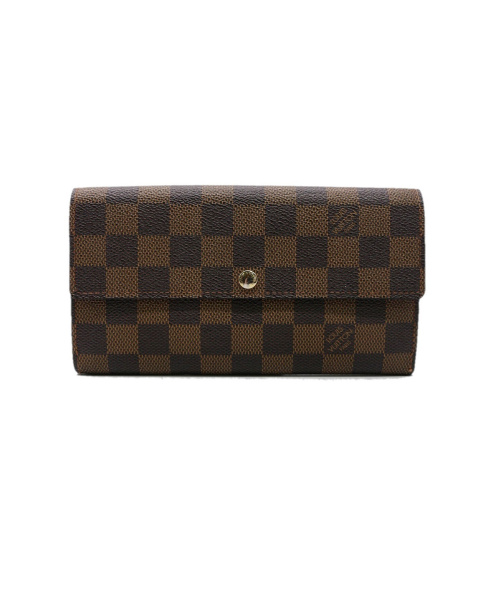LOUIS VUITTON（ルイ ヴィトン）LOUIS VUITTON (ルイヴィトン) 長財布 ブラウン ダミエ N61734 SD4079の古着・服飾アイテム