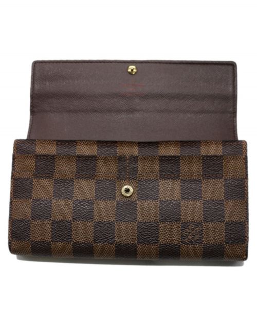 LOUIS VUITTON（ルイ ヴィトン）LOUIS VUITTON (ルイヴィトン) 長財布 ブラウン ダミエ N61734 SD4079の古着・服飾アイテム