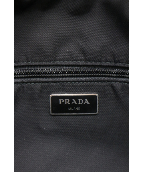 PRADA（プラダ）PRADA (プラダ) ナイロンウエストバッグ ブラック TESSUTO MONTAGN 2VL005の古着・服飾アイテム