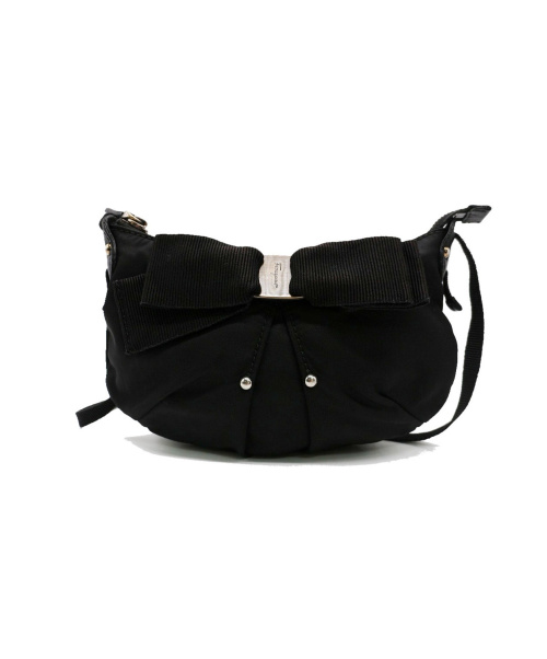 Salvatore Ferragamo（サルヴァトーレ フェラガモ）Salvatore Ferragamo (サルヴァトーレフェラガモ) ヴァラショルダーバッグ ブラック EZ-21 B670の古着・服飾アイテム