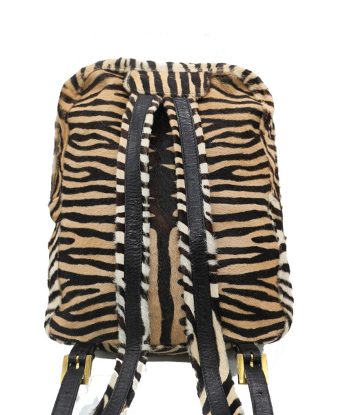 FENDI（フェンディ）FENDI (フェンディ) ハラコバックパック ブラウン 2211 26428 79の古着・服飾アイテム