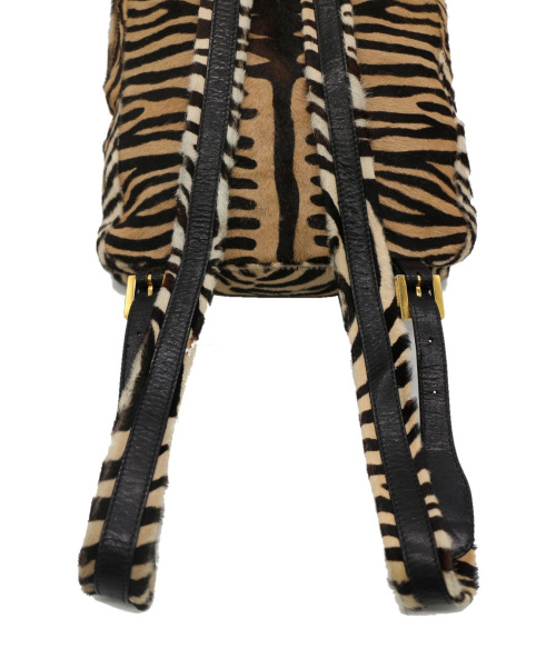 FENDI（フェンディ）FENDI (フェンディ) ハラコバックパック ブラウン 2211 26428 79の古着・服飾アイテム