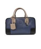 LOEWEロエベ）の古着「レザーハンドバッグ」｜ネイビー