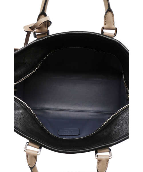 LOEWE（ロエベ）LOEWE (ロエベ) レザーハンドバッグ ネイビー 421403の古着・服飾アイテム