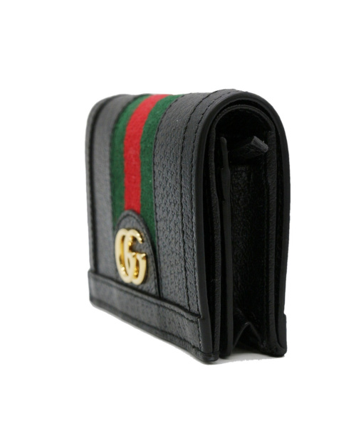 GUCCI（グッチ）GUCCI (グッチ) 2つ折り財布 ブラック 523155 0959の古着・服飾アイテム