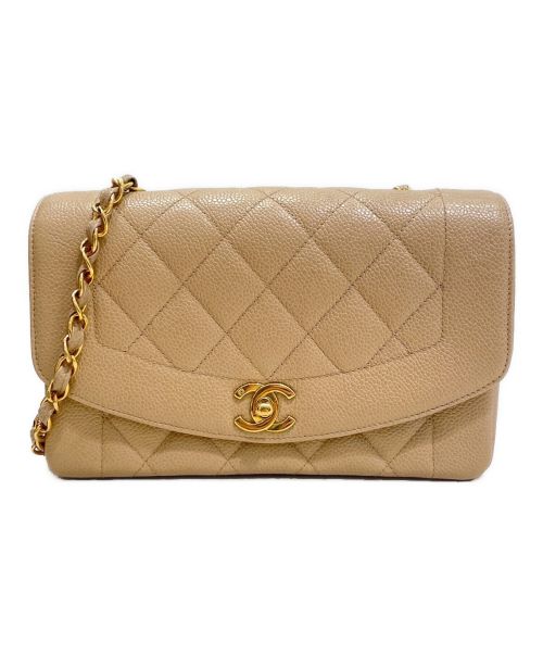 CHANEL（シャネル）CHANEL (シャネル) ダイアナフラップマトラッセ ベージュ サイズ:23の古着・服飾アイテム