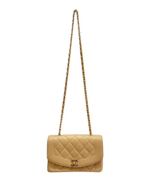 CHANEL（シャネル）CHANEL (シャネル) ダイアナフラップマトラッセ ベージュ サイズ:23の古着・服飾アイテム