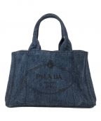 PRADAプラダ）の古着「カナパトートバッグ」｜インディゴ