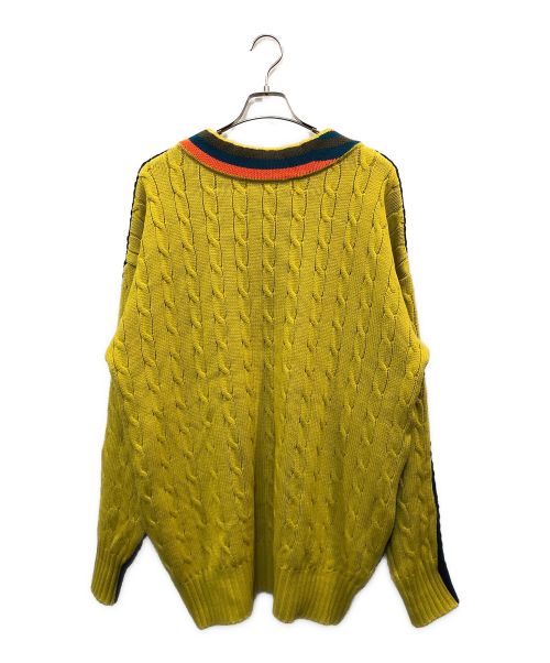 Children of the Discordance（チルドレン オブ ザ ディスコーダンス）Children of the Discordance (チルドレン オブ ザ ディスコーダンス) FLAG DOUBLE FACE KNIT(フラッグダブルフェイクニット) ネイビー サイズ:2の古着・服飾アイテム