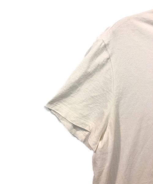Martin Margiela 10（マルタン・マルジェラ 10）Martin Margiela 10 (マルタン・マルジェラ 10) 反転ロゴ刺繍クルーネックTシャツ ホワイト サイズ:Sの古着・服飾アイテム