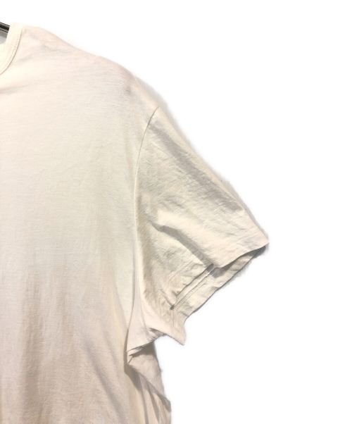 Martin Margiela 10（マルタン・マルジェラ 10）Martin Margiela 10 (マルタン・マルジェラ 10) 反転ロゴ刺繍クルーネックTシャツ ホワイト サイズ:Sの古着・服飾アイテム