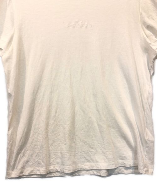Martin Margiela 10（マルタン・マルジェラ 10）Martin Margiela 10 (マルタン・マルジェラ 10) 反転ロゴ刺繍クルーネックTシャツ ホワイト サイズ:Sの古着・服飾アイテム