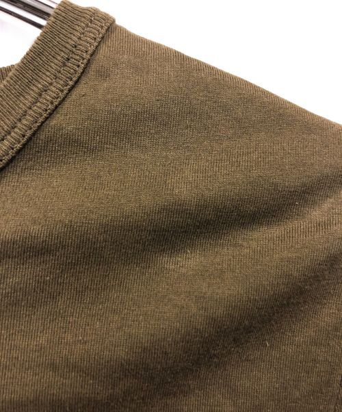 CELINE（セリーヌ）CELINE (セリーヌ) ロゴプリントTシャツ カーキ サイズ:Sの古着・服飾アイテム