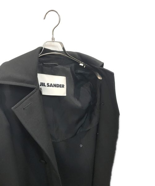 JIL SANDER（ジルサンダー）JIL SANDER (ジルサンダー) ウールダブルコート ブラック サイズ:34の古着・服飾アイテム