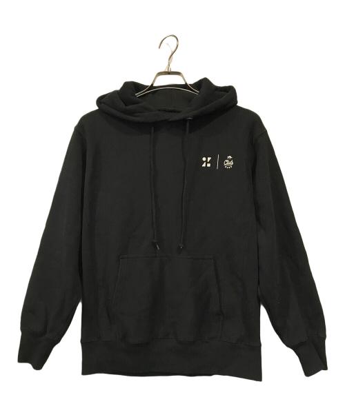 clubhaus（クラブハウス）clubhaus (クラブハウス) ZOZO (ゾゾ) プルオーバーパーカー ブラック サイズ:4の古着・服飾アイテム