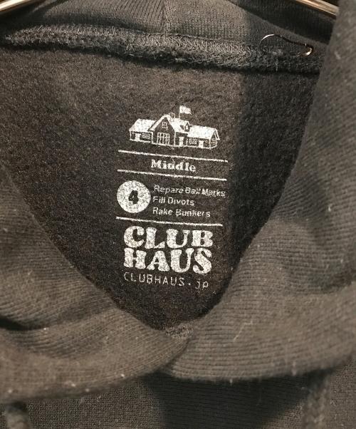 clubhaus（クラブハウス）clubhaus (クラブハウス) ZOZO (ゾゾ) プルオーバーパーカー ブラック サイズ:4の古着・服飾アイテム