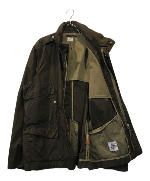C.P COMPANY（シーピーカンパニー）C.P COMPANY (シーピーカンパニー) ナイロンスタンドカラーミリタリージャケット カーキ サイズ:52の古着・服飾アイテム