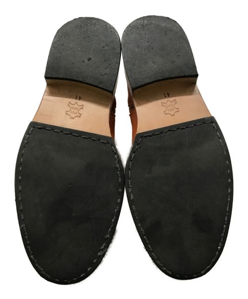 MAISON EUREKA（メゾンエウレカ）MAISON EUREKA (メゾンエウレカ) サイドジップブーツ オレンジ サイズ:41の古着・服飾アイテム