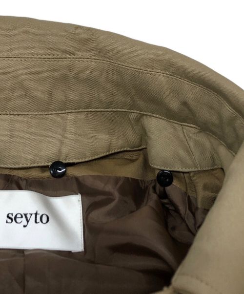 seyto（セイト）seyto (セイト) Two tone layered trench coat ベージュ サイズ:SIZE 2の古着・服飾アイテム