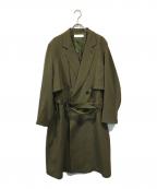 ETHOSENSエトセンス）の古着「レイヤートレンチコート」｜オリーブ