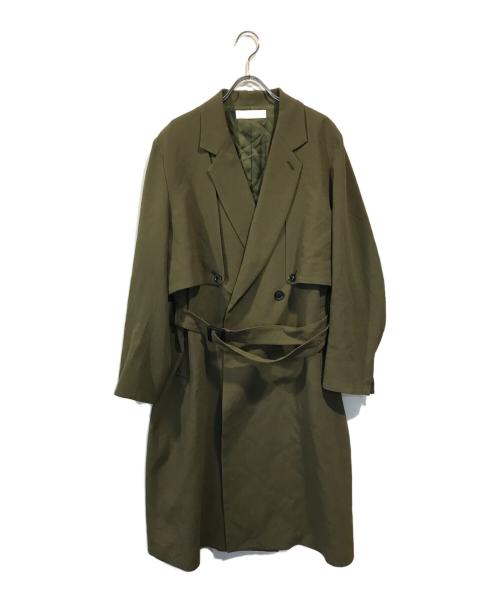 ETHOSENS（エトセンス）ETHOSENS (エトセンス) レイヤートレンチコート オリーブ サイズ:1の古着・服飾アイテム