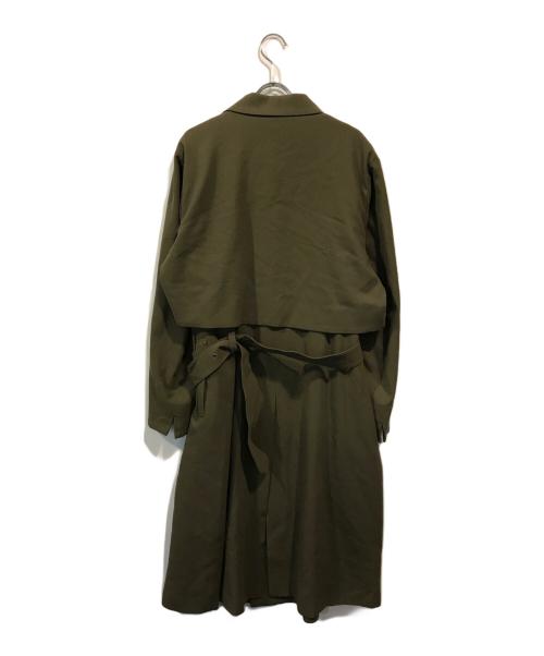 ETHOSENS（エトセンス）ETHOSENS (エトセンス) レイヤートレンチコート オリーブ サイズ:1の古着・服飾アイテム