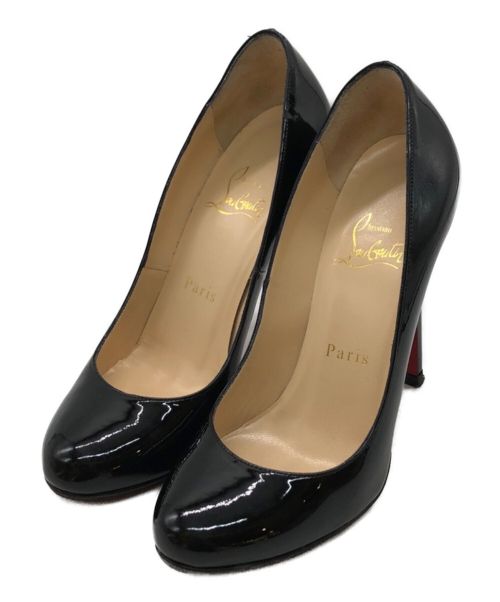 Christian Louboutin（クリスチャン・ルブタン）Christian Louboutin (クリスチャン・ルブタン) エナメルパンプス ブラック サイズ:size 34-1/2の古着・服飾アイテム