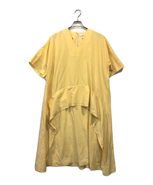 Ujoh（ウジョー）Ujoh (ウジョー) スクエアヘムシャツドレス イエロー サイズ:2の古着・服飾アイテム