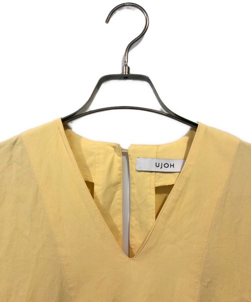 Ujoh（ウジョー）Ujoh (ウジョー) スクエアヘムシャツドレス イエロー サイズ:2の古着・服飾アイテム