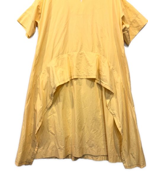 Ujoh（ウジョー）Ujoh (ウジョー) スクエアヘムシャツドレス イエロー サイズ:2の古着・服飾アイテム