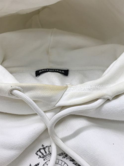 BALENCIAGA（バレンシアガ）BALENCIAGA (バレンシアガ) BB PARIS Hoodie ホワイト サイズ:Sの古着・服飾アイテム