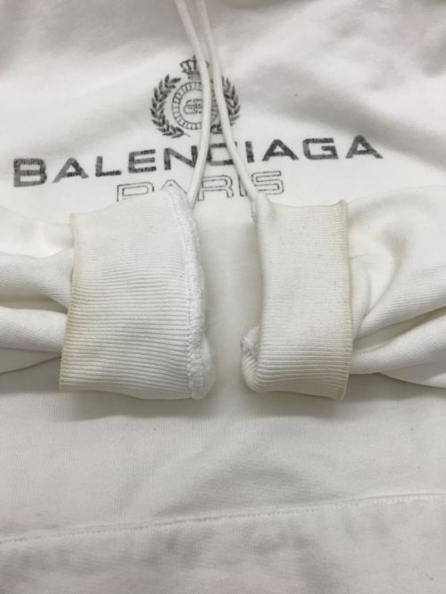 BALENCIAGA（バレンシアガ）BALENCIAGA (バレンシアガ) BB PARIS Hoodie ホワイト サイズ:Sの古着・服飾アイテム