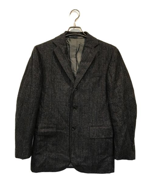 stile latino（スティレラティーノ）stile latino (スティレラティーノ) 1プリーツ段返りチェックウールスーツ グレー サイズ:44の古着・服飾アイテム