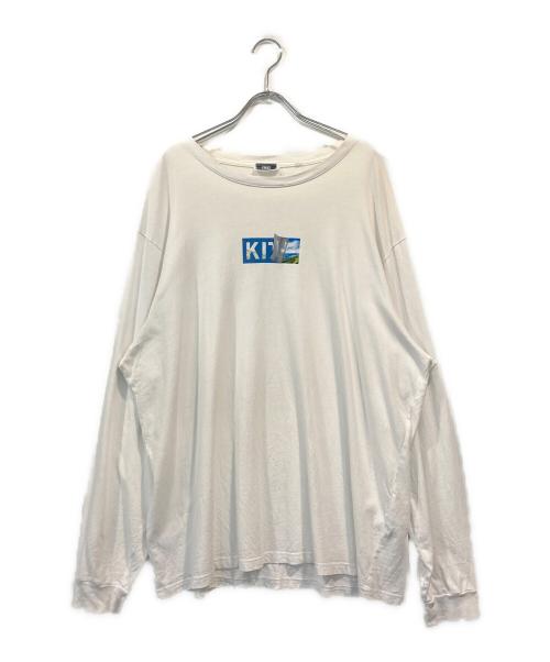 KITH（キス）KITH (キス) ロゴプリントカットソー ホワイト サイズ:XLの古着・服飾アイテム