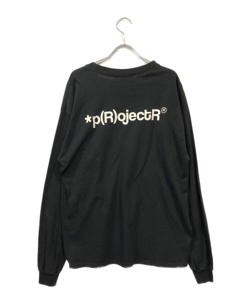 p(R)ojectR（プロジェクトアール）p(R)ojectR (プロジェクトアール) ロゴカットソー ブラック サイズ:Lの古着・服飾アイテム