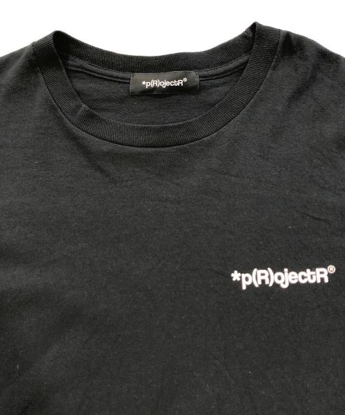 p(R)ojectR（プロジェクトアール）p(R)ojectR (プロジェクトアール) ロゴカットソー ブラック サイズ:Lの古着・服飾アイテム