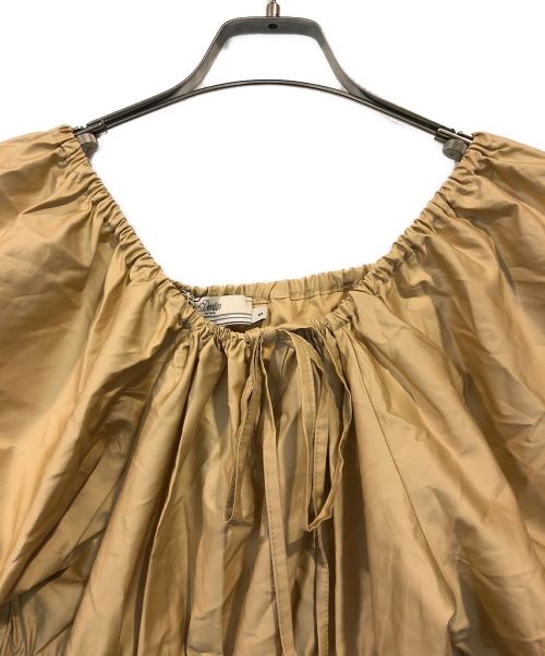 devotion twins（デボーションツインズ）devotion twins (デボーションツウィンズ) コットンギャザーショートドレス ベージュ サイズ:Sの古着・服飾アイテム