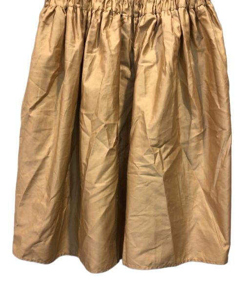 devotion twins（デボーションツインズ）devotion twins (デボーションツウィンズ) コットンギャザーショートドレス ベージュ サイズ:Sの古着・服飾アイテム