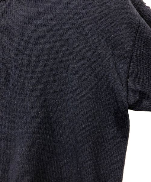 JIL SANDER（ジルサンダー）JIL SANDER (ジルサンダー) ウールカシミヤブレンドクルーネックニット ネイビー サイズ:44の古着・服飾アイテム
