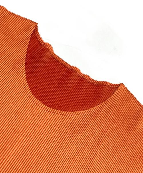 PLEATS PLEASE（プリーツプリーズ）PLEATS PLEASE (プリーツプリーズ) プリーツカットソー オレンジ サイズ:SIZE 3の古着・服飾アイテム