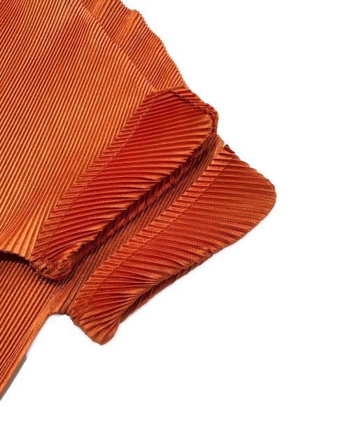 PLEATS PLEASE（プリーツプリーズ）PLEATS PLEASE (プリーツプリーズ) プリーツカットソー オレンジ サイズ:SIZE 3の古着・服飾アイテム