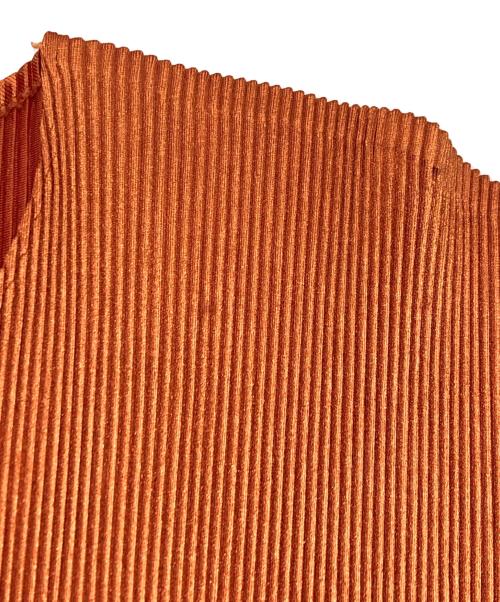PLEATS PLEASE（プリーツプリーズ）PLEATS PLEASE (プリーツプリーズ) プリーツカットソー オレンジ サイズ:SIZE 3の古着・服飾アイテム