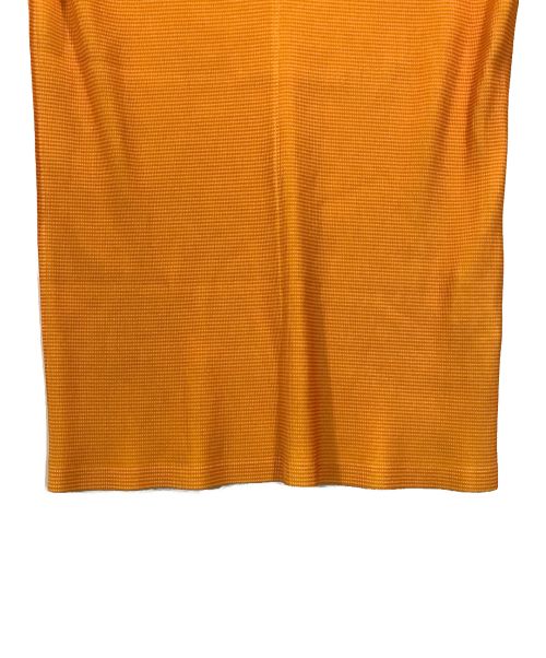 PLEATS PLEASE（プリーツプリーズ）PLEATS PLEASE (プリーツプリーズ) ノースリーブカットソー オレンジ サイズ:SIZE 3の古着・服飾アイテム
