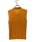 PLEATS PLEASE (プリーツプリーズ) ノースリーブカットソー オレンジ サイズ:SIZE 3：5000円