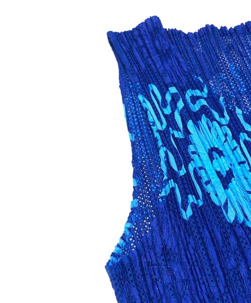 PLEATS PLEASE（プリーツプリーズ）PLEATS PLEASE (プリーツプリーズ) プリーツワンピース ブルー サイズ:2の古着・服飾アイテム